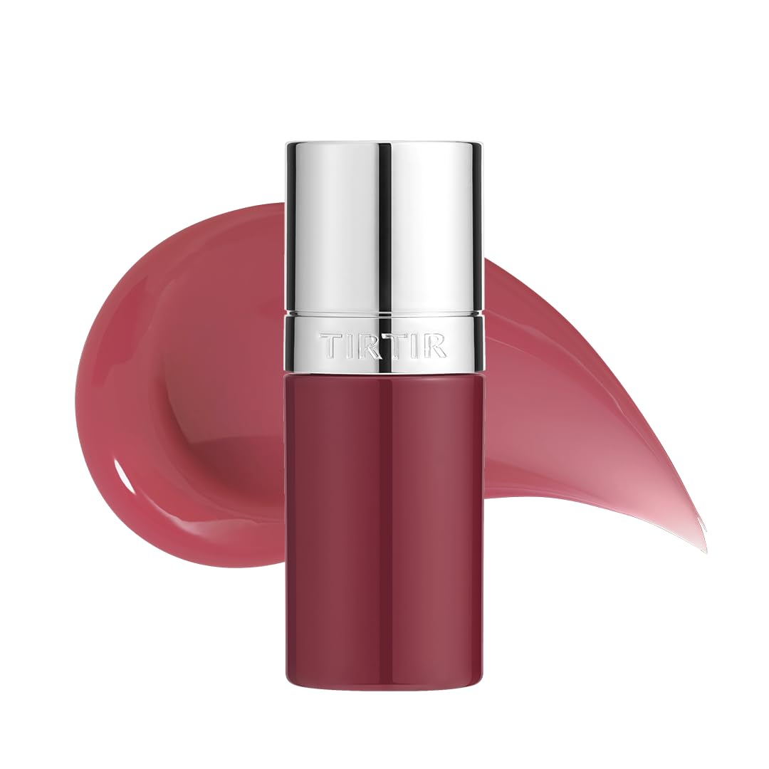 TIRTIR Glow Pop Tinted Lip Oil #06 Glaze Fudge | Korean makeup, Weightless Glossy Lip Tint Stain, Hydrating&Long Lasting, 74% Moisturizing Oil base Lip skincare, Nourishing Essence Lip Care, 0.15 Oz