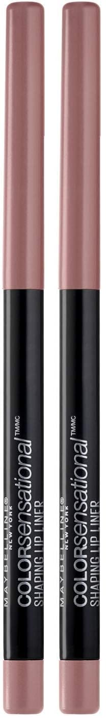 Maybelline Color Sensational Shaping Lip Liner with Self-Sharpening Tip, Totally Toffee, Nude, 1 Count