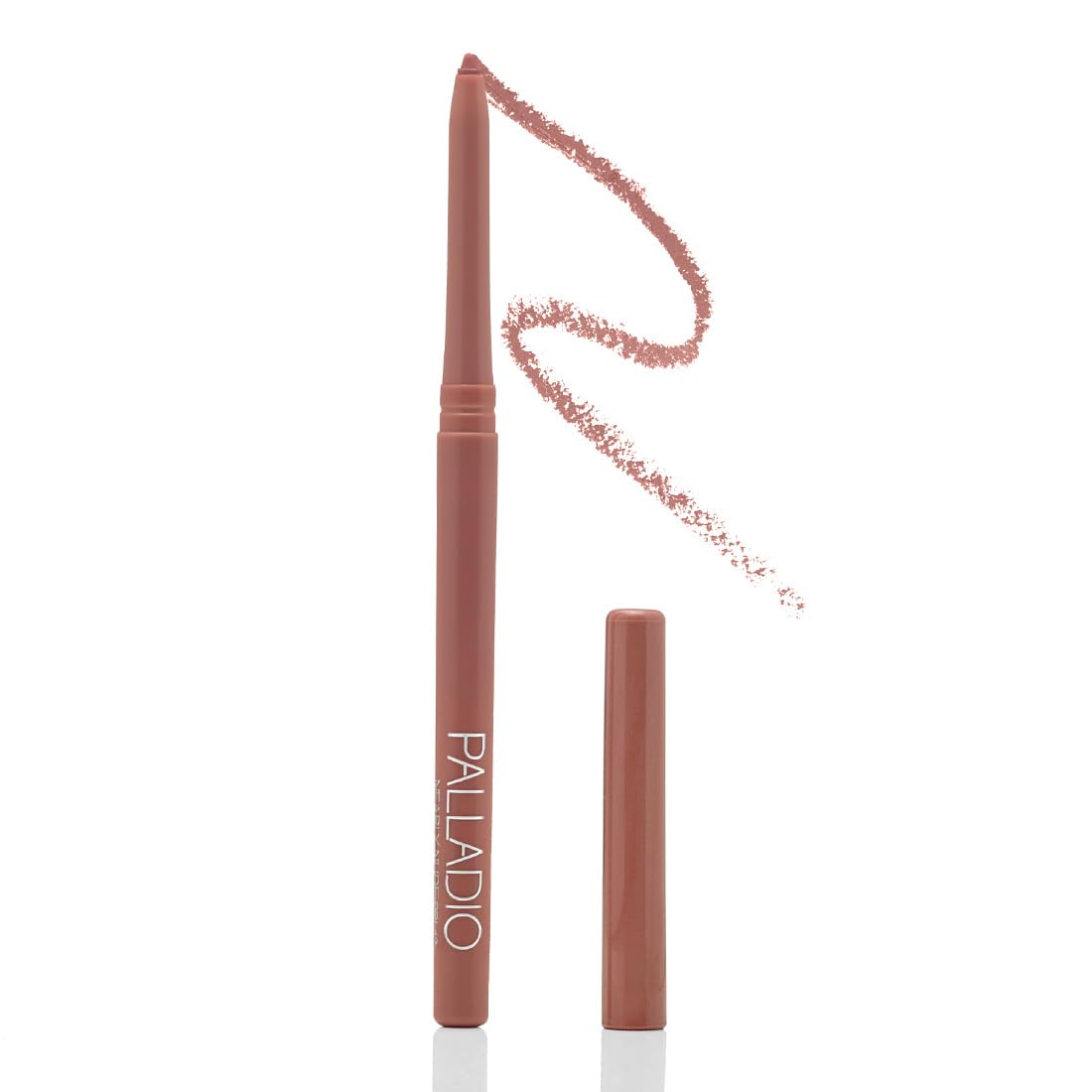 Palladio Retractable Waterproof Lip Liner High Pigmented and Creamy Color Slim Twist Up Smudge Proof Formula with Long Lasting All Day Wear No Sharpener Required, Naked