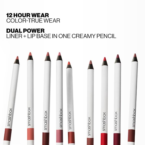 Smashbox Be Legendary Line & Prime Lip Liner Pencil | Creamy, Long Lasting, Precise Lip Liner Pencil for Shaping & Sculpting Lips, 0.04 Ounce