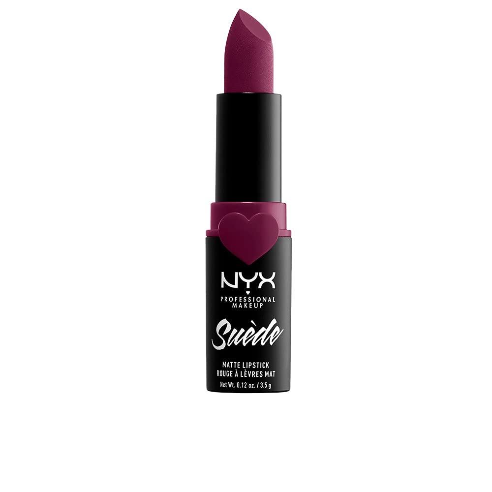 NYX PROFESSIONAL MAKEUP Suede Matte Lipstick, Vegan Formula - Free Spirit (Medium Nude with Pink)