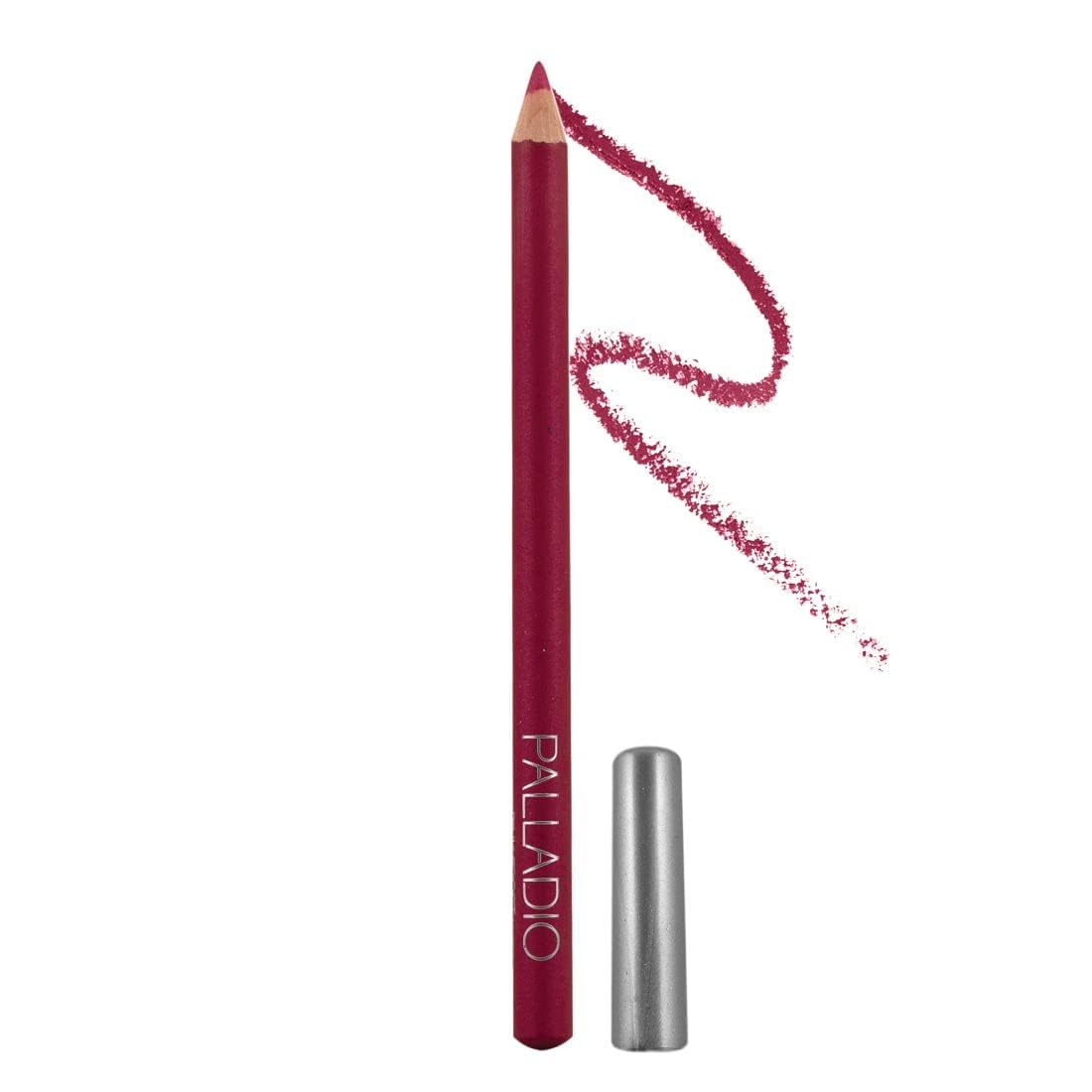 Palladio Lip Liner Pencil, Wooden, Firm yet Smooth, Contour and Line with Ease, Perfectly Outlined Lips, Comfortable, Hydrating, Moisturizing, Rich Pigmented Color, Long Lasting, Aubergine