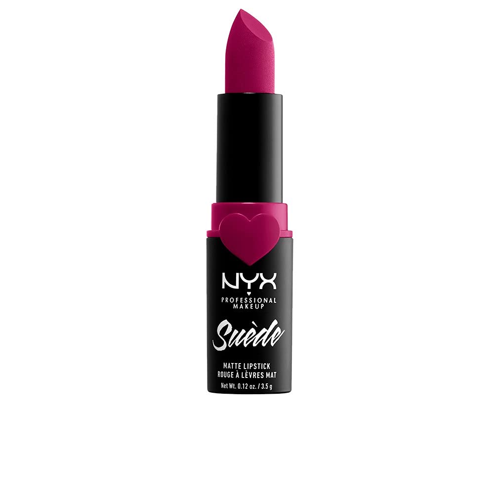 NYX PROFESSIONAL MAKEUP Suede Matte Lipstick, Vegan Formula - Free Spirit (Medium Nude with Pink)