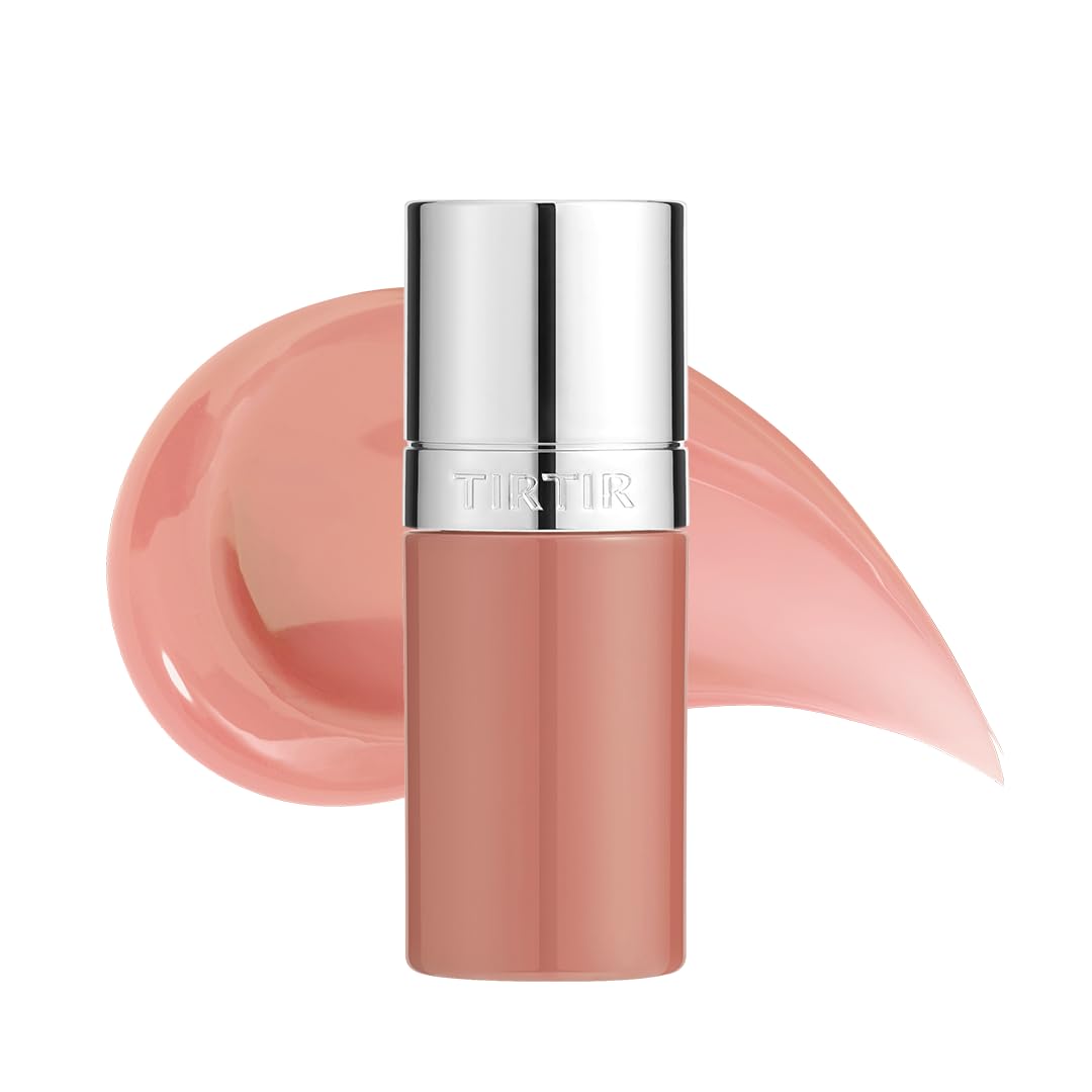 TIRTIR Glow Pop Tinted Lip Oil #06 Glaze Fudge | Korean makeup, Weightless Glossy Lip Tint Stain, Hydrating&Long Lasting, 74% Moisturizing Oil base Lip skincare, Nourishing Essence Lip Care, 0.15 Oz
