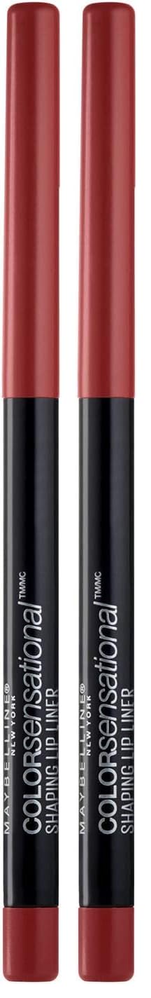 Maybelline Color Sensational Shaping Lip Liner with Self-Sharpening Tip, Totally Toffee, Nude, 1 Count
