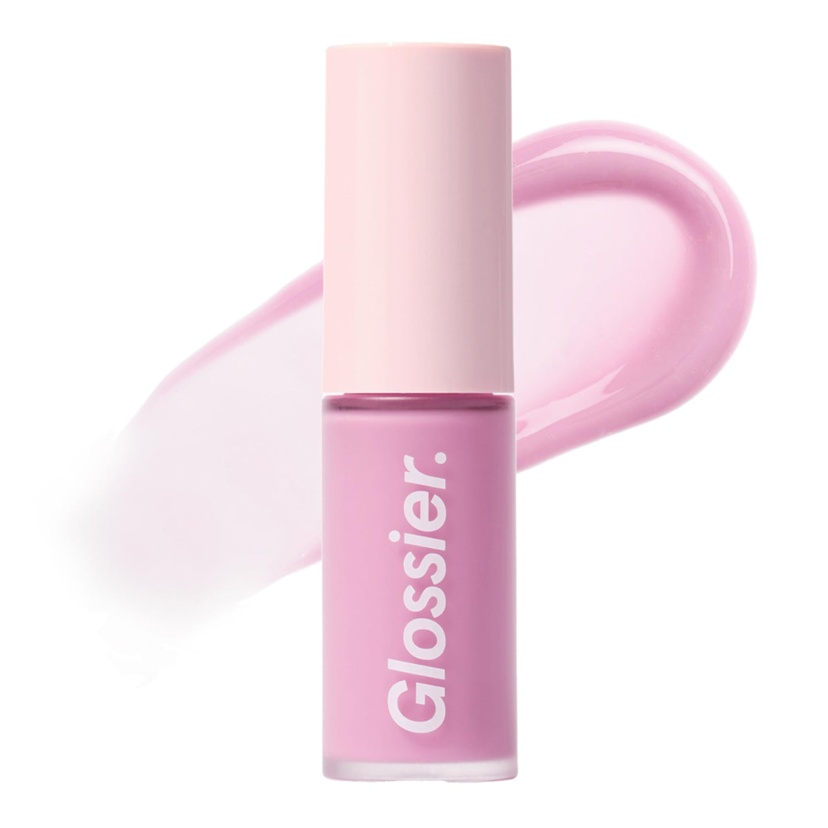 Glossier Lip Glaze Cooling Lip Oil, Chilly Cool Baby Pink