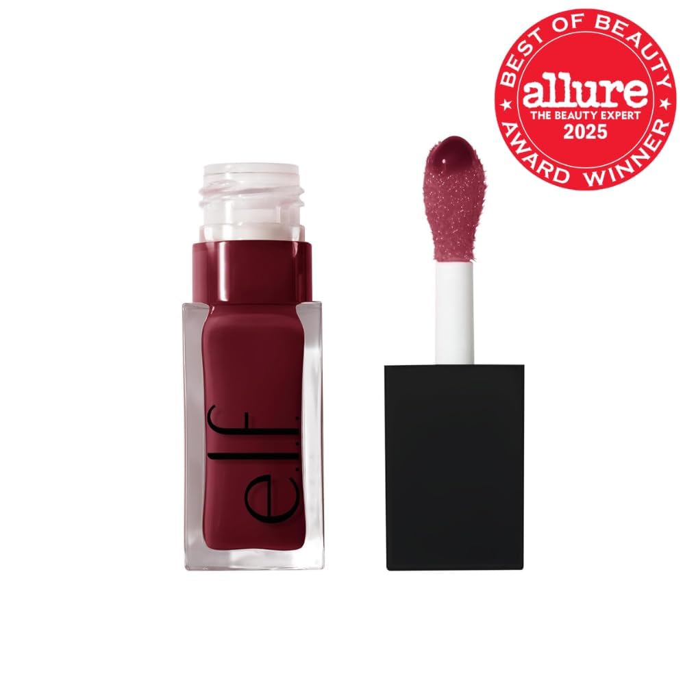 e.l.f. Glow Reviver Lip Oil, Tinted, Hydrating & Non-Sticky, Jam Session