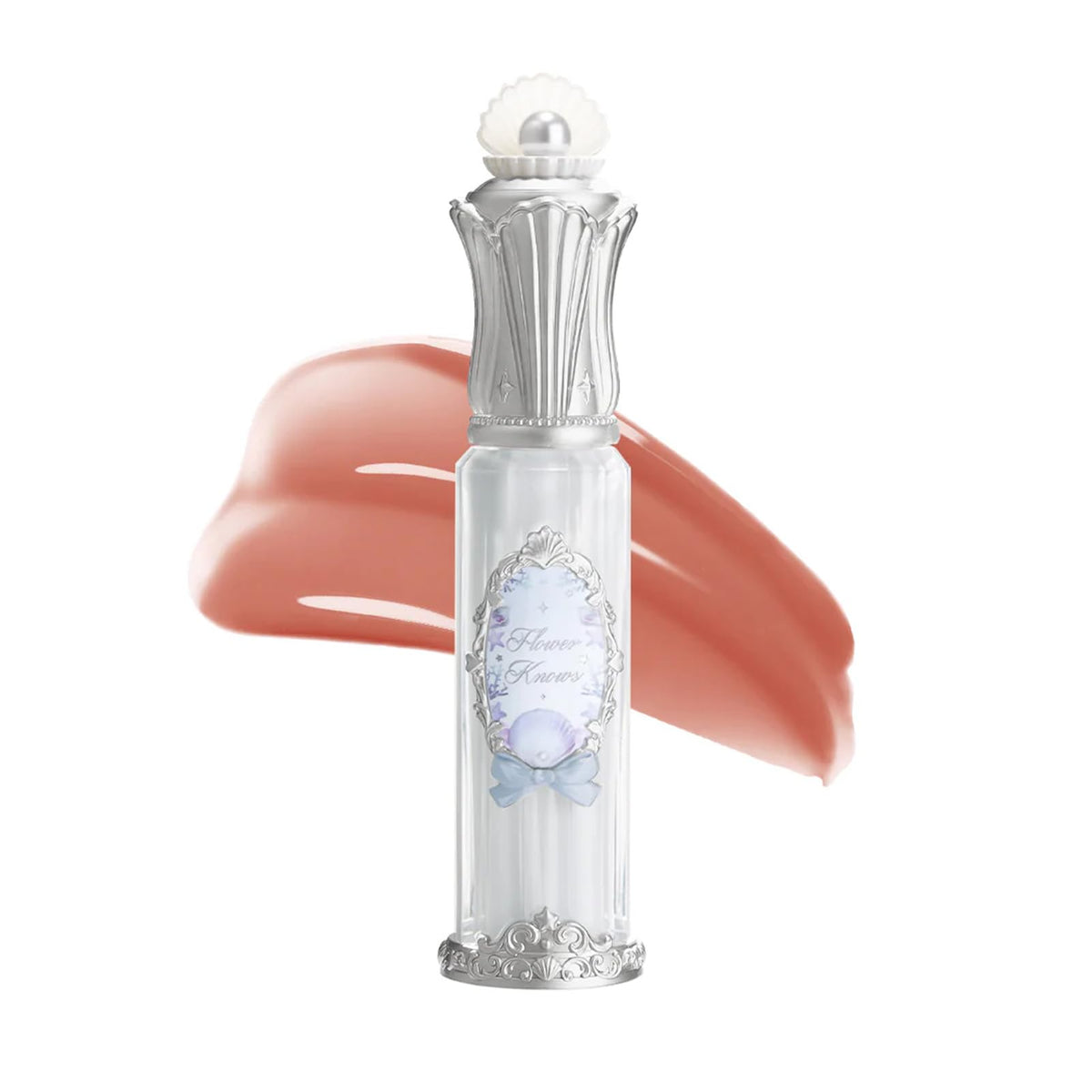 Flower Knows Shell's Jewel Nourishing Lip Glaze, Iridescent Shimmery Clear