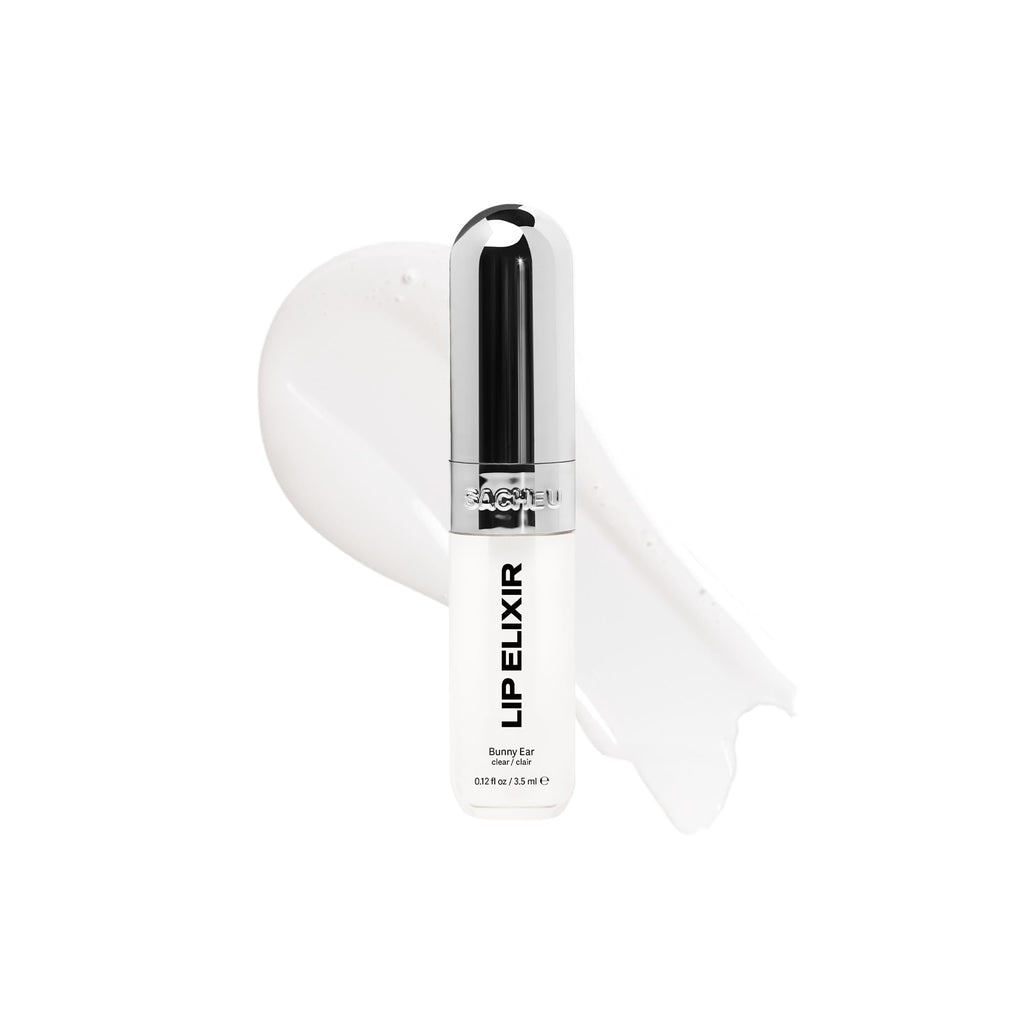 Sacheu Lip Elixir Hydrating Lip Gloss, High-Shine, Chai Macaron