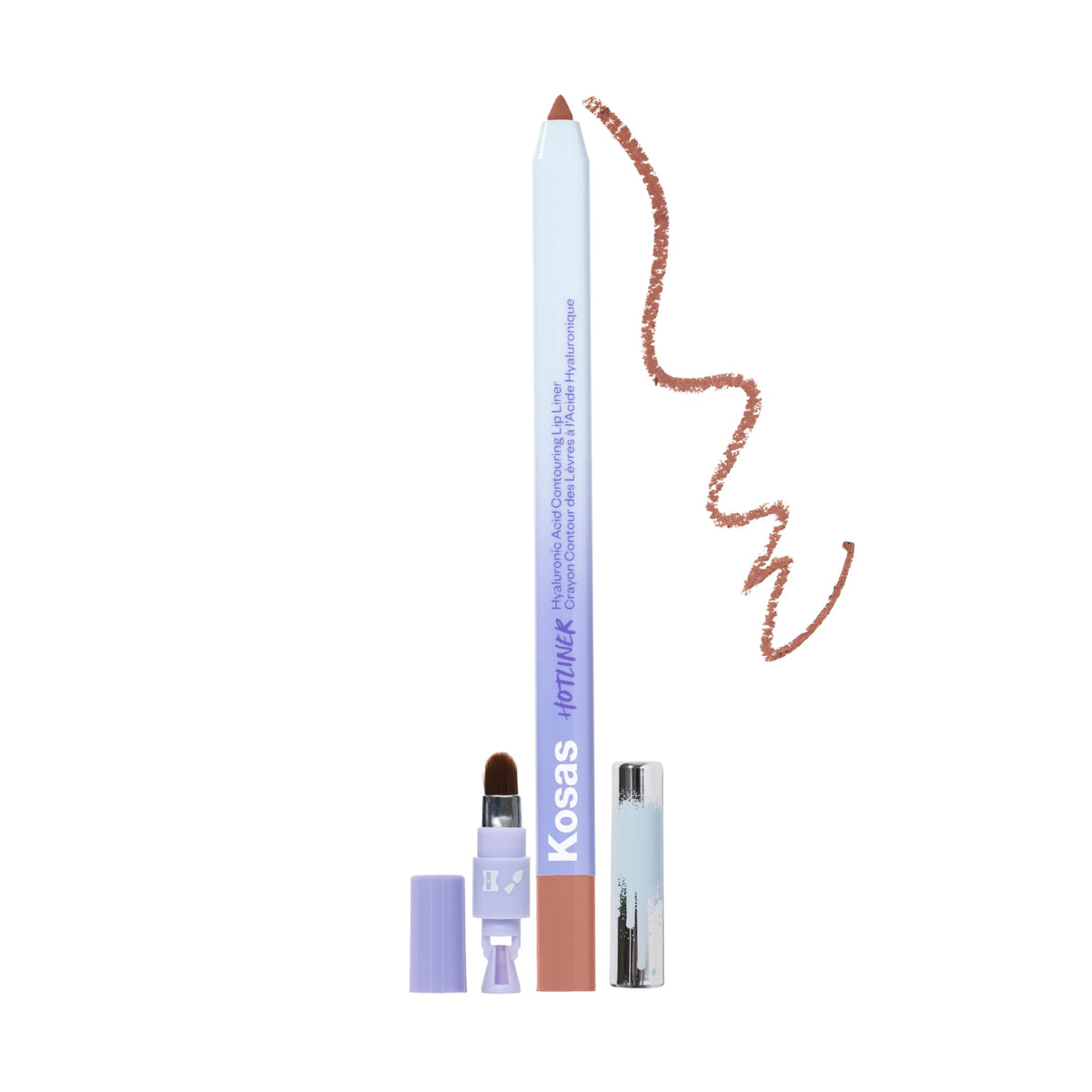 Kosas Hotliner Hydrating Lip Liner with Hyaluronic Acid, Pink Beige