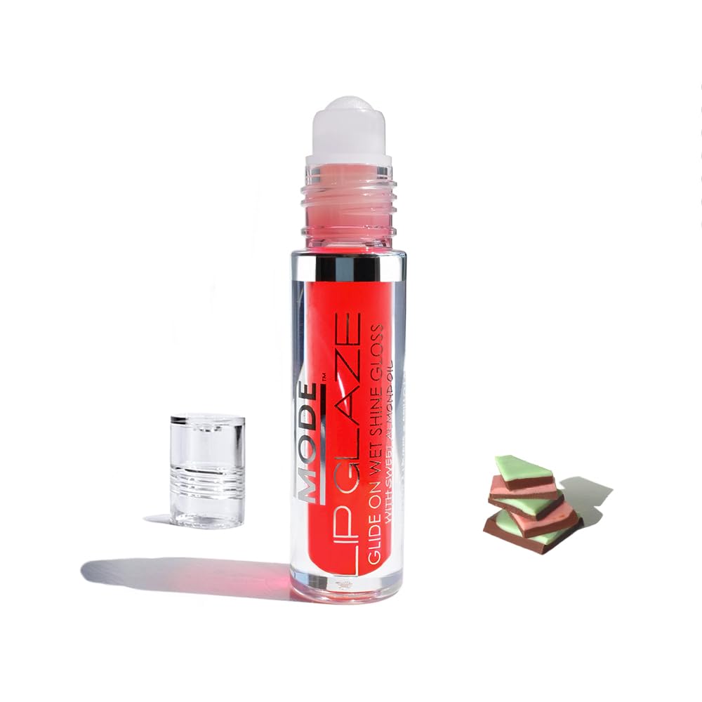 MODE Lip Glaze Bubble Gum Flavored Lip Gloss Hydrating Sheer Wet Shine