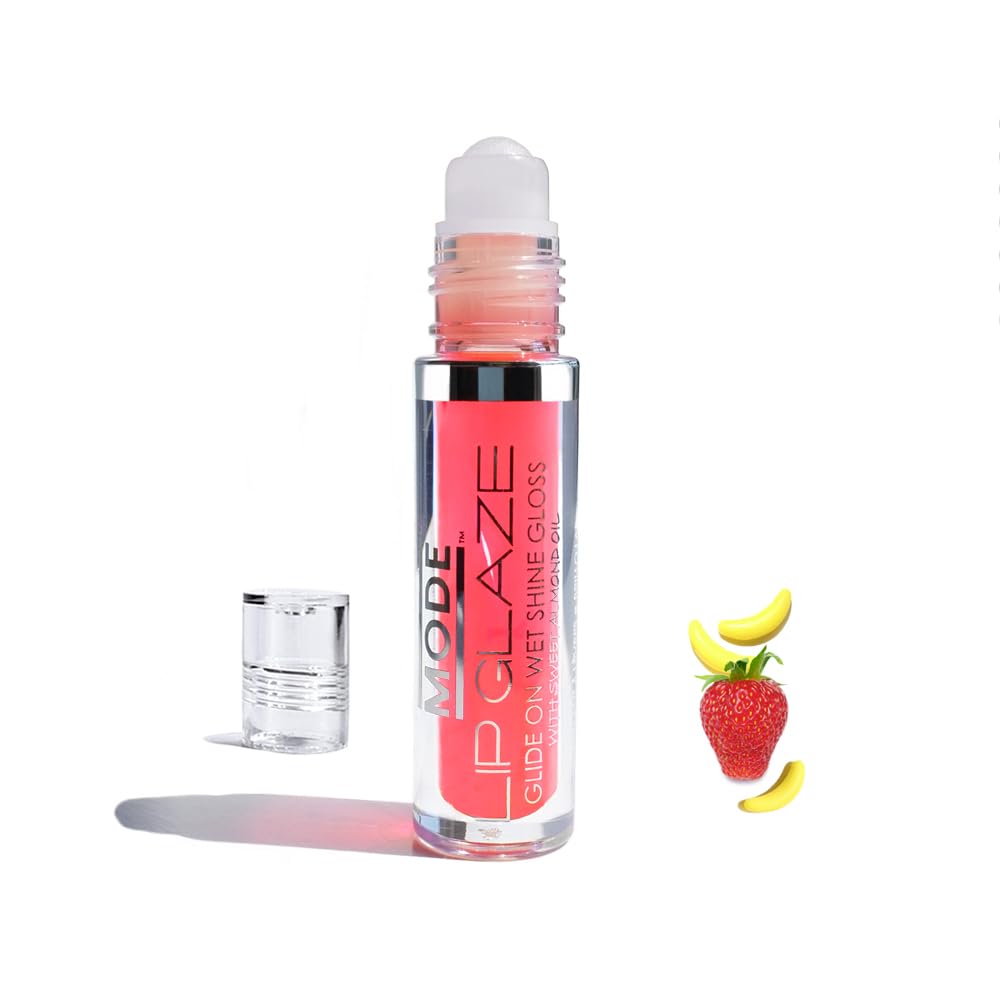 MODE Lip Glaze Bubble Gum Flavored Lip Gloss Hydrating Sheer Wet Shine