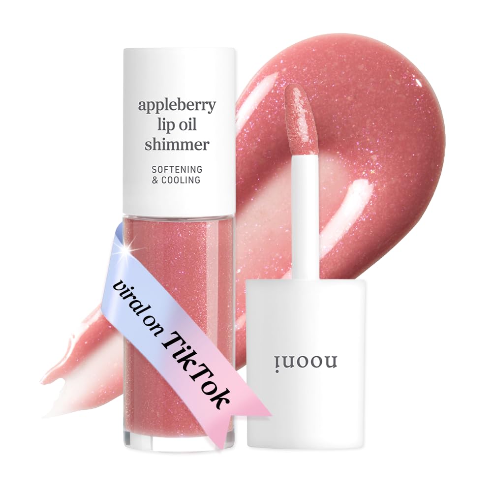 NOONI Korean Lip Oil - Applepeony - pH Color-Changing Plumping Lip Gloss