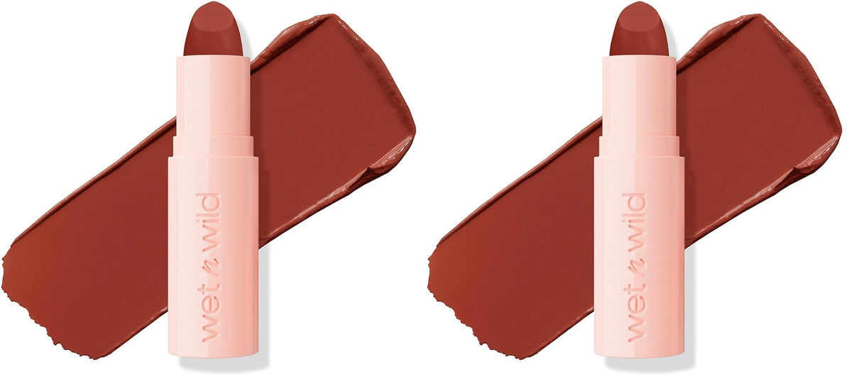 wet n wild Mega Last Rich Satin Lip Color, Rich Creamy Color with Satin Finish, Infused with Vitamin E & Moisturizing Argan Oil, Lightweight, Silky-Smooth, Vegan & Cruelty-Free - Hush Lil' Beige
