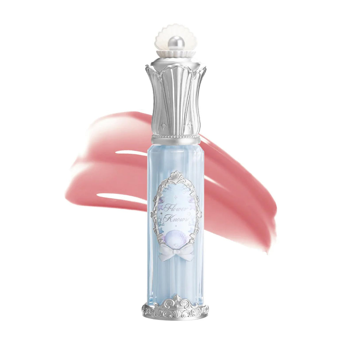 Flower Knows Shell's Jewel Nourishing Lip Glaze, Iridescent Shimmery Clear