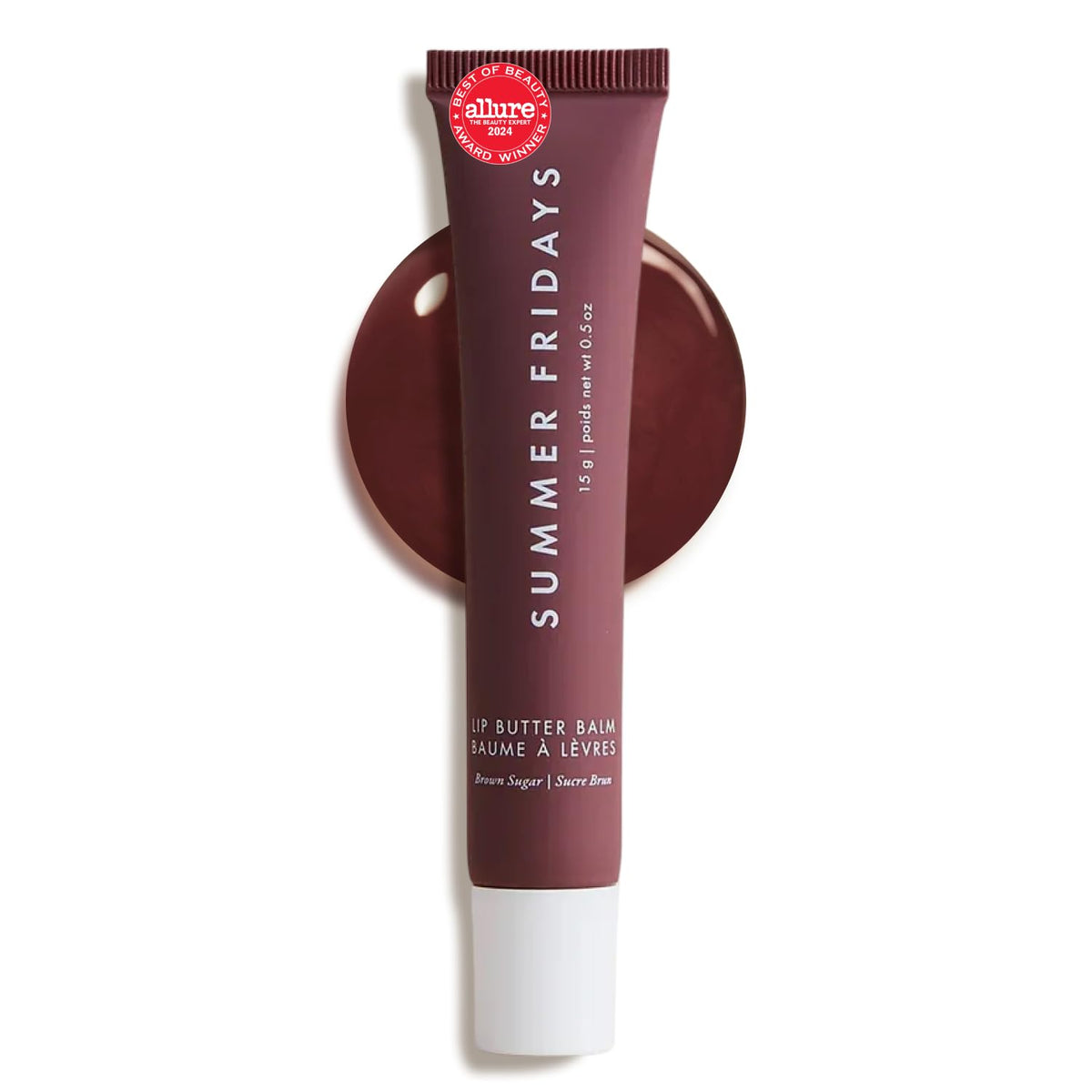 Summer Fridays Lip Butter Balm - Conditioning Lip Mask and Lip Balm for Instant Moisture, Shine and Hydration - Sheer-Tinted, Soothing Lip Care - Vanilla (.5 Oz)