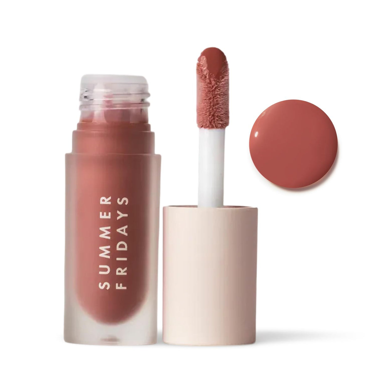 Summer Fridays Dream Lip Oil - Hydrating Tinted Lip Gloss Oil - Non-Sticky Formula with Skincare Benefits for Long-Lasting Softness + Shine - Effortless Beauty Gifts - Rose Bud (0.15 Oz)