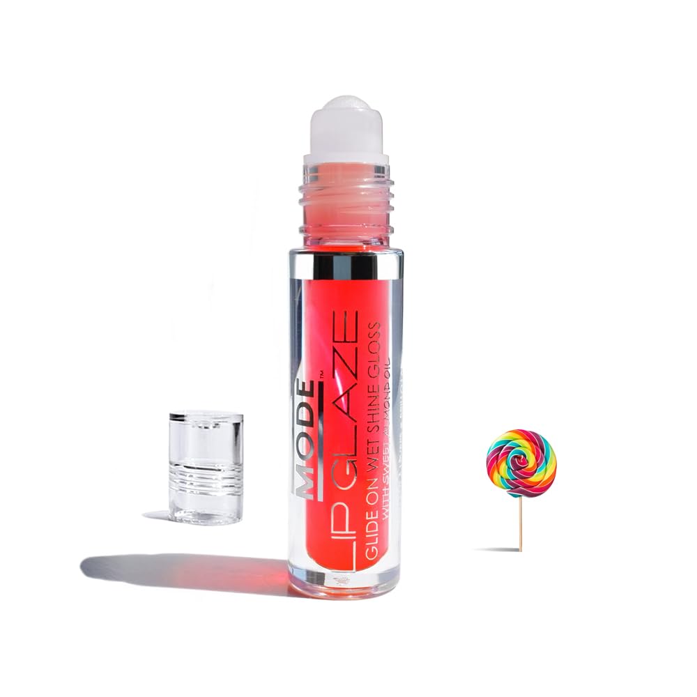 MODE Lip Glaze Bubble Gum Flavored Lip Gloss Hydrating Sheer Wet Shine