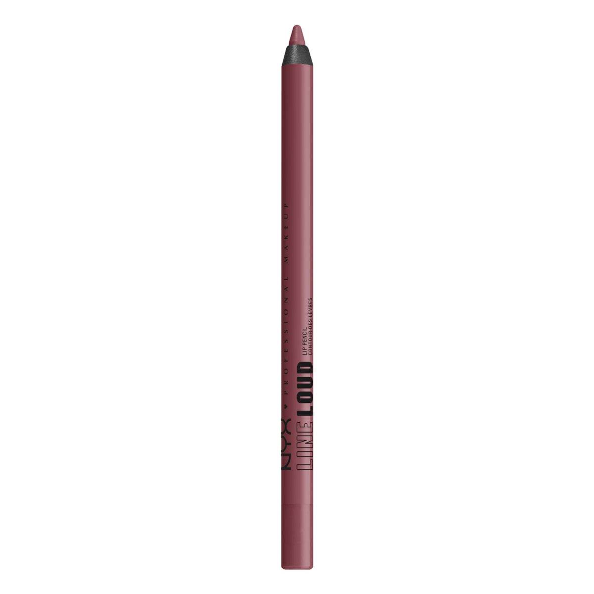 NYX PROFESSIONAL MAKEUP Line Loud Lip Liner, Longwear and Pigmented Lip Pencil with Jojoba Oil & Vitamin E - Rebel Kind (Chocolate Brown)