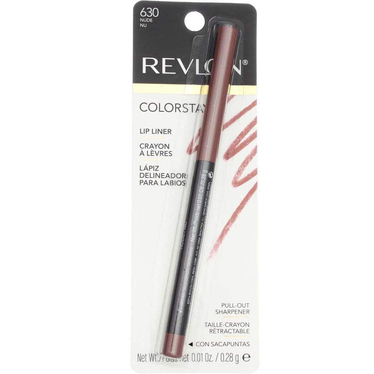 Revlon ColorStay Longwear Lip Liner, 640 Raisin, 0.01 oz