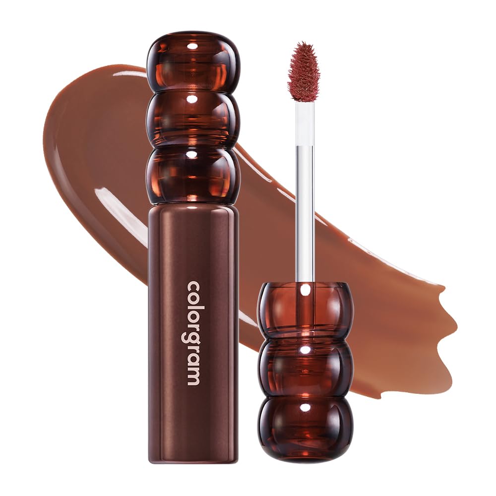 COLORGRAM FRUITY GLASS TINT DEEP GLAZE 03 FIG COMPOTE I Korean Makeup Ultimate Sugar-Coated Glow and Non-stickty Lightweight Finish I High-Shine Glossy I Korean Lip I Summer Make Up