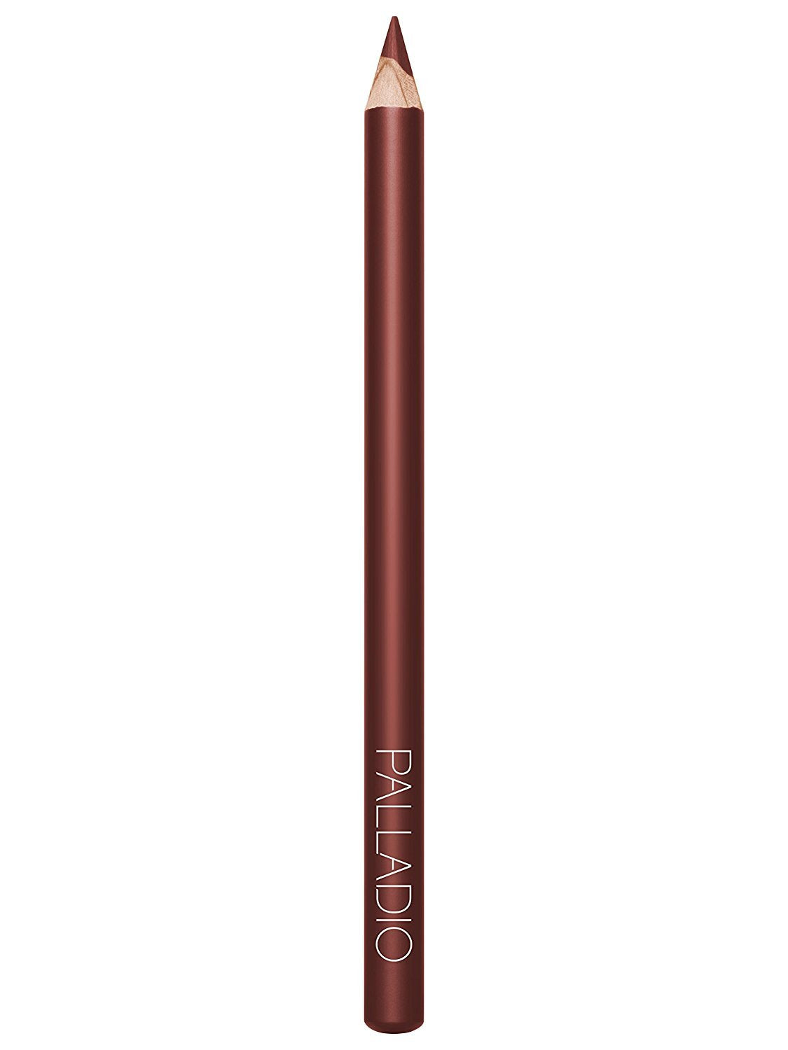 Palladio Lip Liner Pencil, Wooden, Firm yet Smooth, Contour and Line with Ease, Perfectly Outlined Lips, Comfortable, Hydrating, Moisturizing, Rich Pigmented Color, Long Lasting, Aubergine