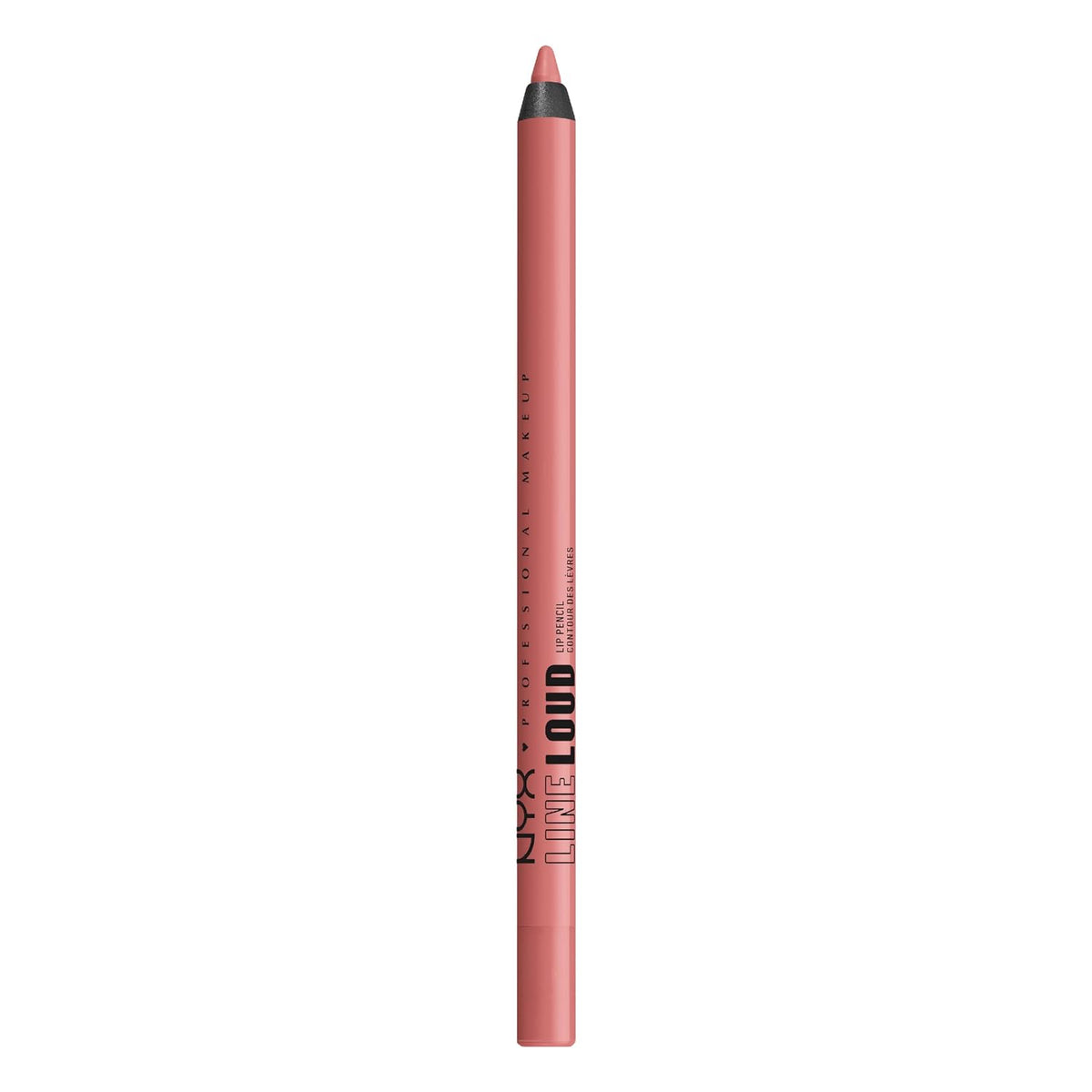 NYX PROFESSIONAL MAKEUP Line Loud Lip Liner, Longwear and Pigmented Lip Pencil with Jojoba Oil & Vitamin E - Rebel Kind (Chocolate Brown)