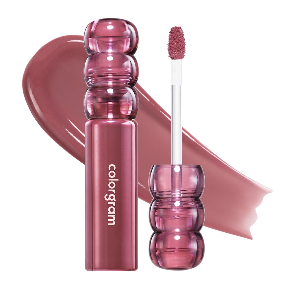 COLORGRAM FRUITY GLASS TINT DEEP GLAZE 03 FIG COMPOTE I Korean Makeup Ultimate Sugar-Coated Glow and Non-stickty Lightweight Finish I High-Shine Glossy I Korean Lip I Summer Make Up