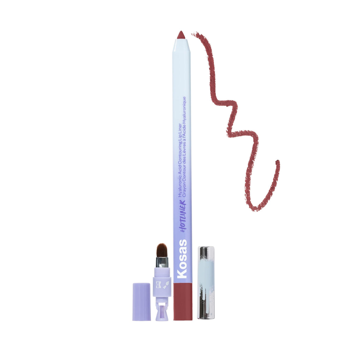 Kosas Hotliner Hydrating Lip Liner with Hyaluronic Acid, Pink Beige