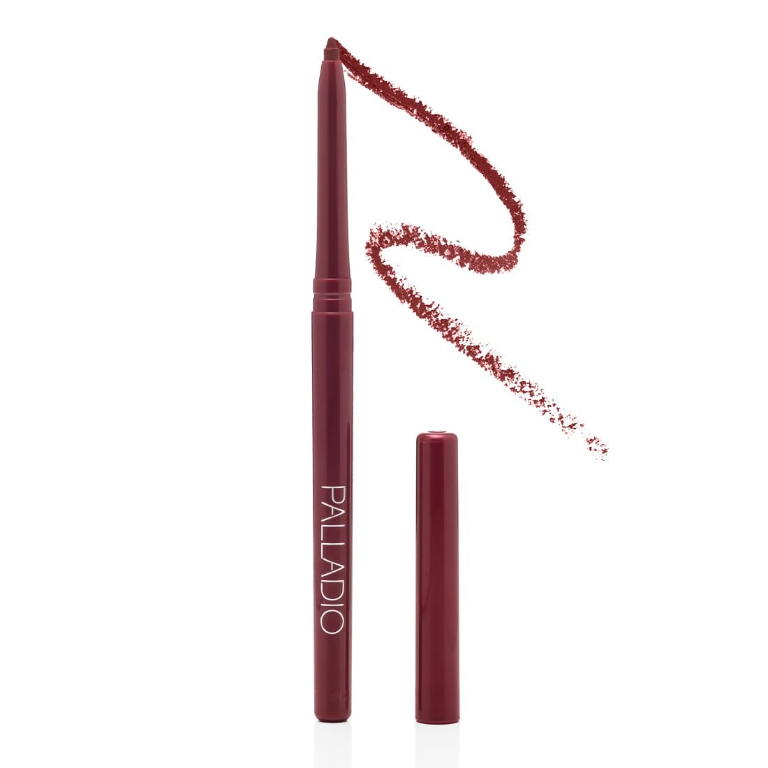 Palladio Retractable Waterproof Lip Liner High Pigmented and Creamy Color Slim Twist Up Smudge Proof Formula with Long Lasting All Day Wear No Sharpener Required, Coffee