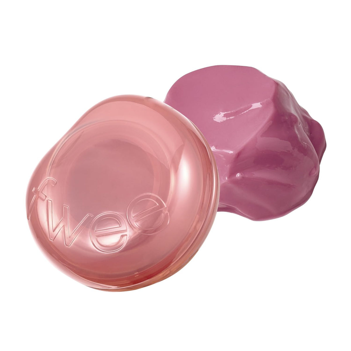 fwee Glowy Jelly Pot | Dewy Jelly Lip & Blush Color, Tinted Glow Balm, Dewy Buildable Finish – Rosy Glaze (Dusty Rose) | 0.14 oz