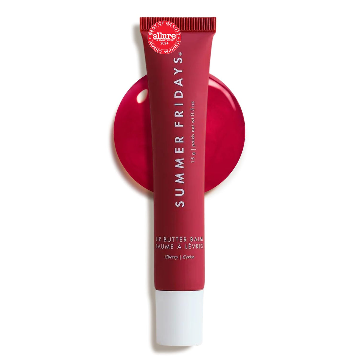 Summer Fridays Lip Butter Balm - Moisturizing Lip Gloss for Instant Shine + Sheer Color - With Nourishing Shea Butter - Everyday Makeup + Skin Care Summer Essentials - Vegan - Pink Sugar (.5 Oz)