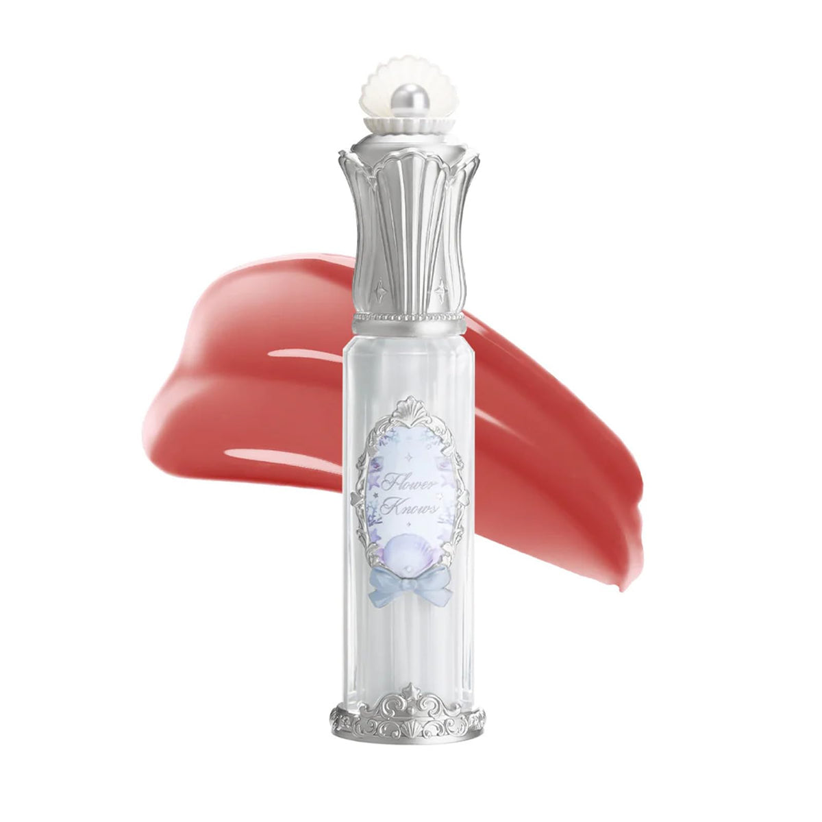 Flower Knows Shell's Jewel Nourishing Lip Glaze, Iridescent Shimmery Clear