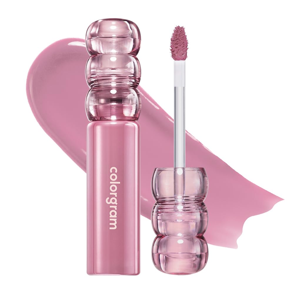 COLORGRAM FRUITY GLASS TINT DEEP GLAZE 03 FIG COMPOTE I Korean Makeup Ultimate Sugar-Coated Glow and Non-stickty Lightweight Finish I High-Shine Glossy I Korean Lip I Summer Make Up