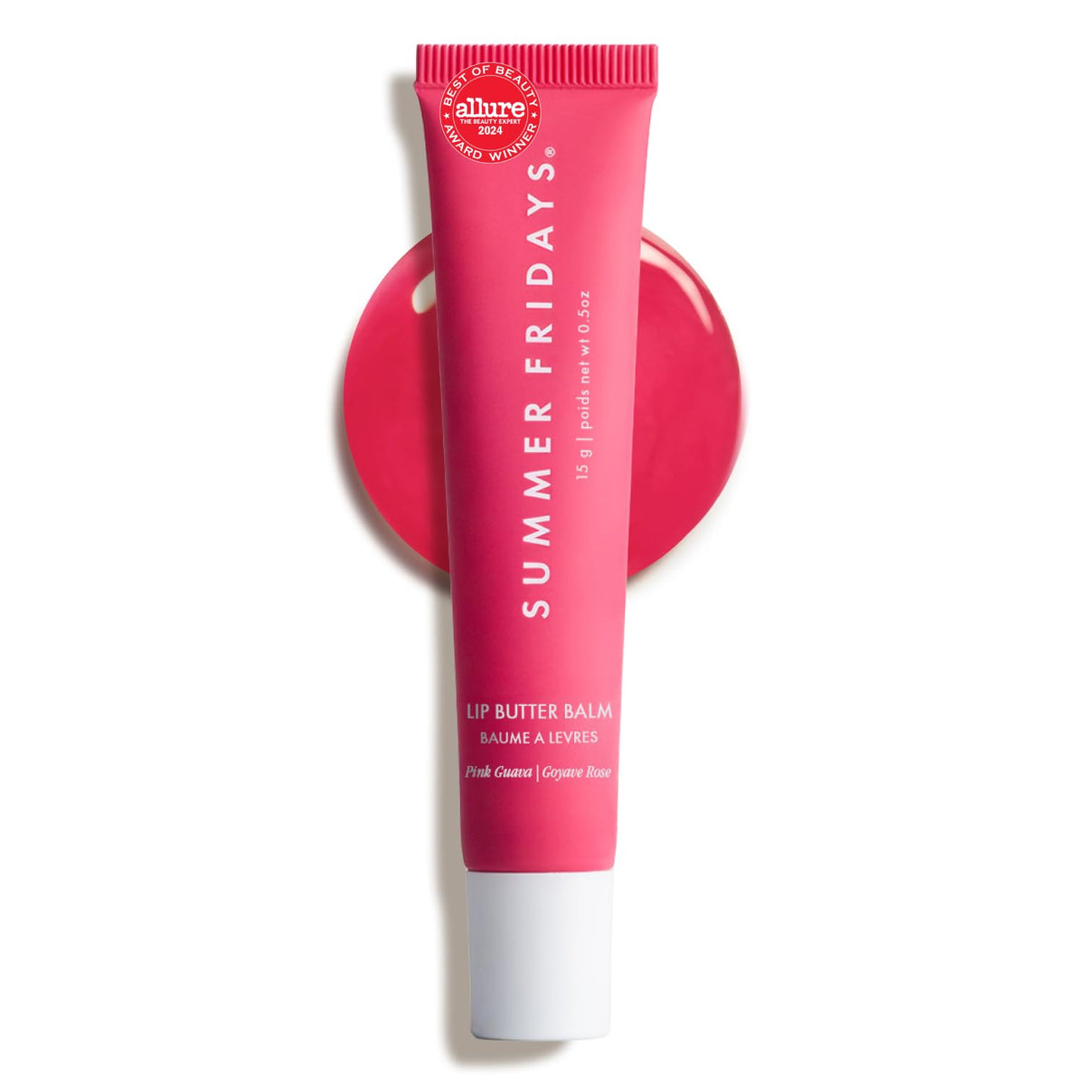 Summer Fridays Lip Butter Balm - Conditioning Lip Mask and Lip Balm for Instant Moisture, Shine and Hydration - Sheer-Tinted, Soothing Lip Care - Vanilla (.5 Oz)