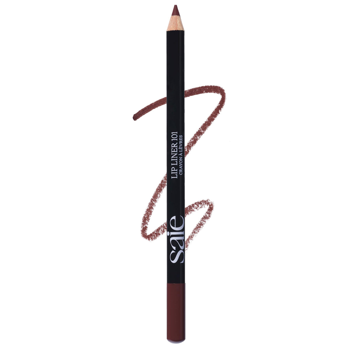 Saie Lip Liner 101 - Lip Pencil Made with a Creamy, Soft Matte Formula for a Naturally Framed or Fully Filled Look - Supercharged with Shea Butter & Jojoba Oil - Flirt (.05 oz)