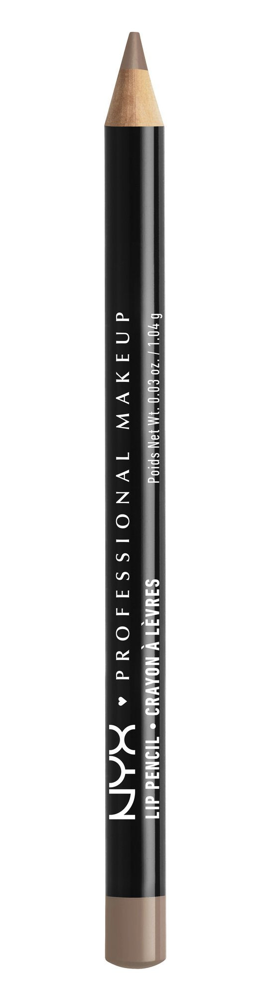 NYX PROFESSIONAL MAKEUP Slim Lip Pencil, Long-Lasting Creamy Lip Liner - Nude Pink