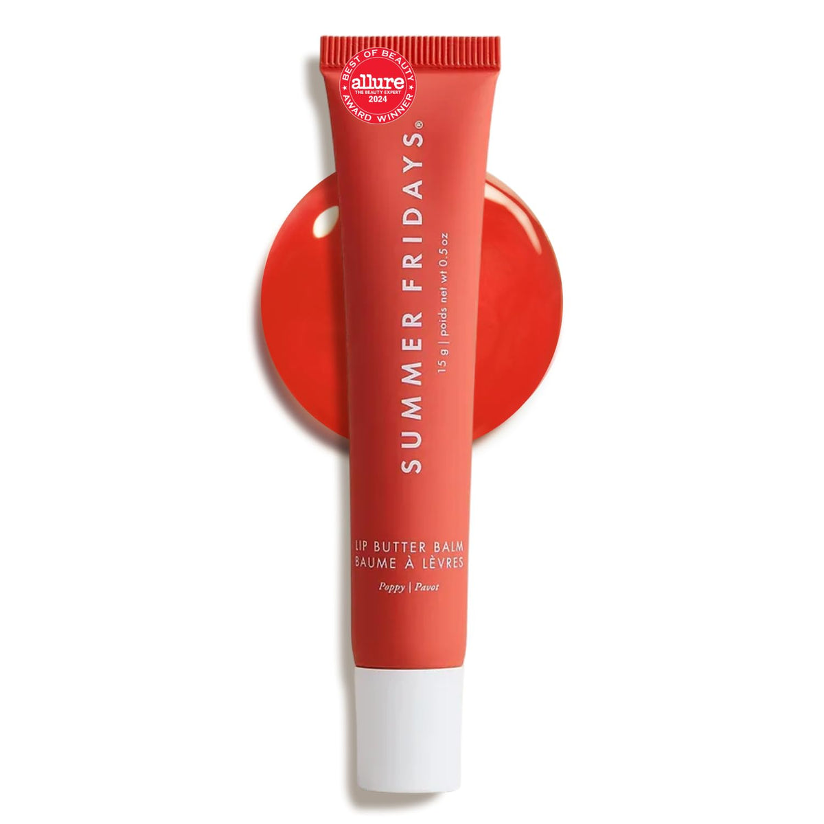 Summer Fridays Lip Butter Balm - Conditioning Lip Mask and Lip Balm for Instant Moisture, Shine and Hydration - Sheer-Tinted, Soothing Lip Care - Vanilla (.5 Oz)