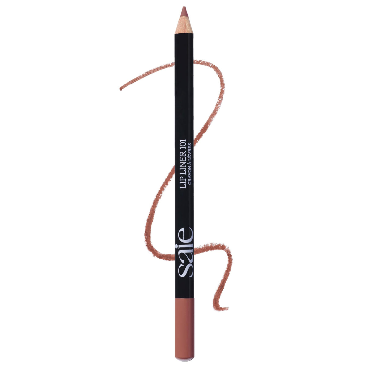 Saie Lip Liner 101 - Lip Pencil Made with a Creamy, Soft Matte Formula for a Naturally Framed or Fully Filled Look - Supercharged with Shea Butter & Jojoba Oil - Flirt (.05 oz)