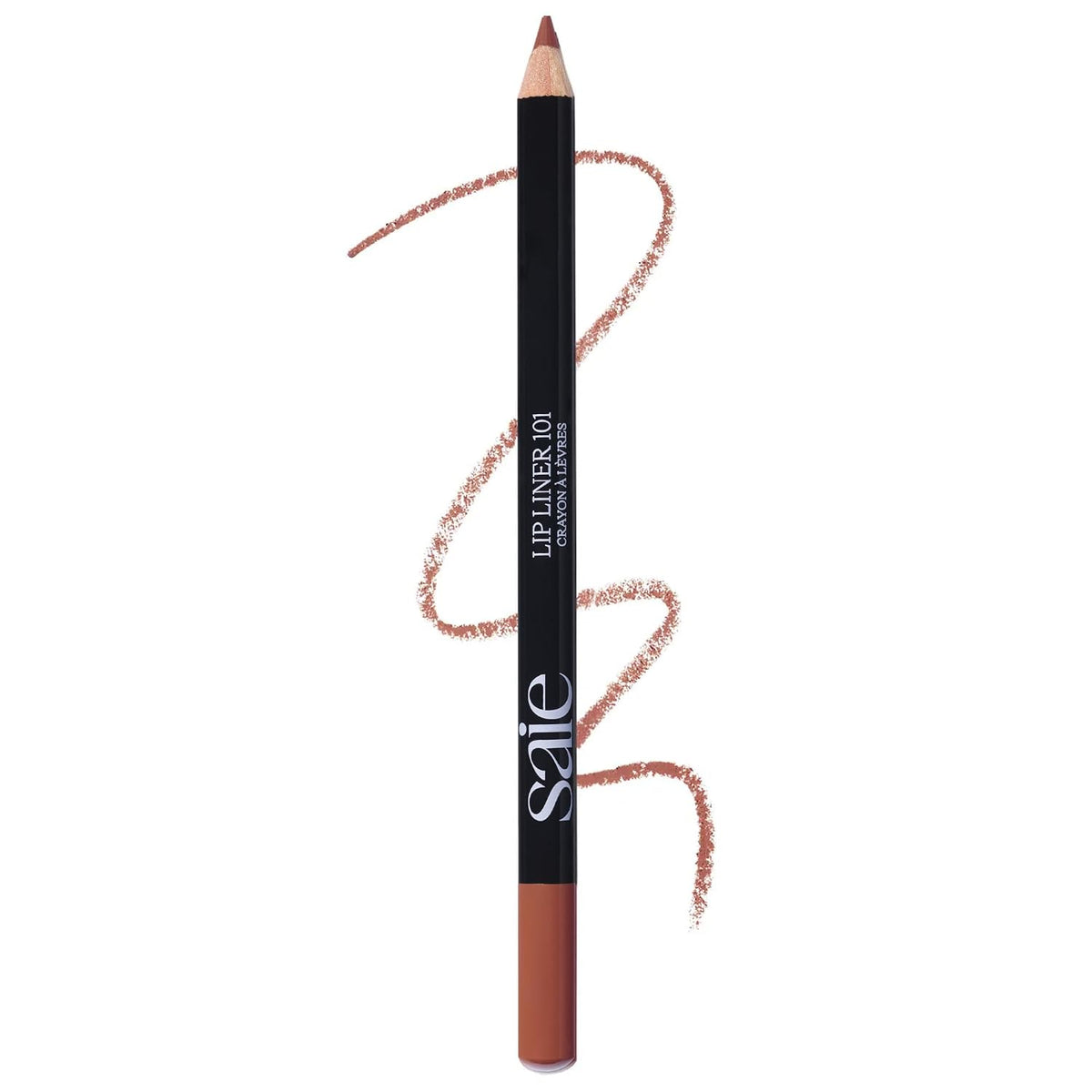 Saie Lip Liner 101 - Lip Pencil Made with a Creamy, Soft Matte Formula for a Naturally Framed or Fully Filled Look - Supercharged with Shea Butter & Jojoba Oil - Flirt (.05 oz)