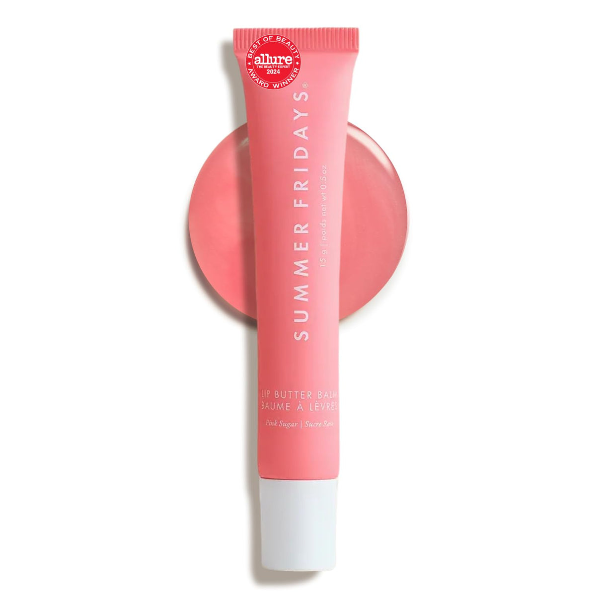 Summer Fridays Lip Butter Balm - Conditioning Lip Mask and Lip Balm for Instant Moisture, Shine and Hydration - Sheer-Tinted, Soothing Lip Care - Vanilla (.5 Oz)