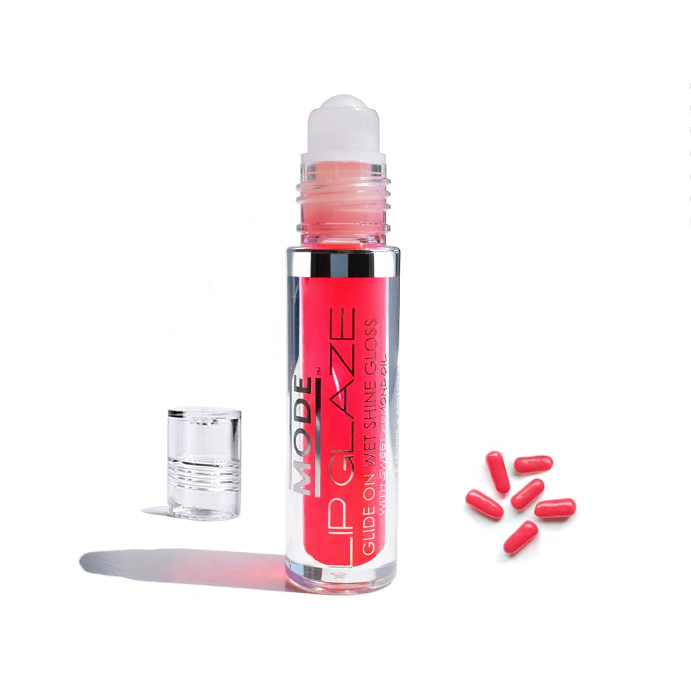 MODE Lip Glaze Bubble Gum Flavored Lip Gloss Hydrating Sheer Wet Shine