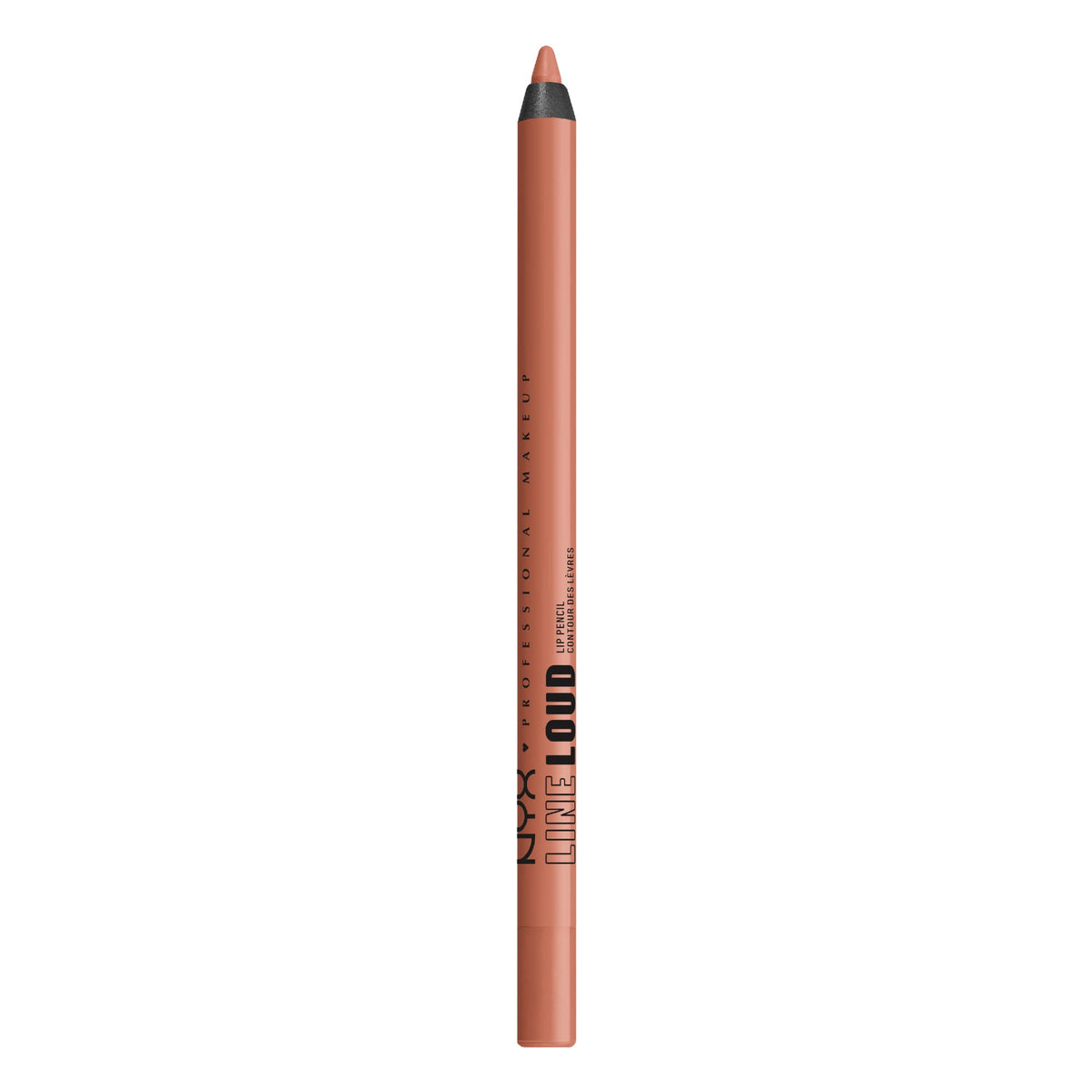 NYX PROFESSIONAL MAKEUP Line Loud Lip Liner, Longwear and Pigmented Lip Pencil with Jojoba Oil & Vitamin E - Rebel Kind (Chocolate Brown)