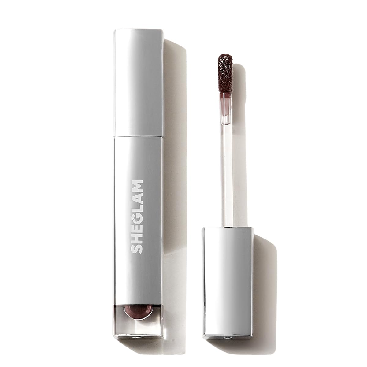 SHEGLAM Glaze Daze Lip Gloss Shiny Tinted Lip Gloss High Gloss Finish Plumping Lip Care Nourishing Not Easy to Fade Liquid Lip Cosmetics-Dark Peach