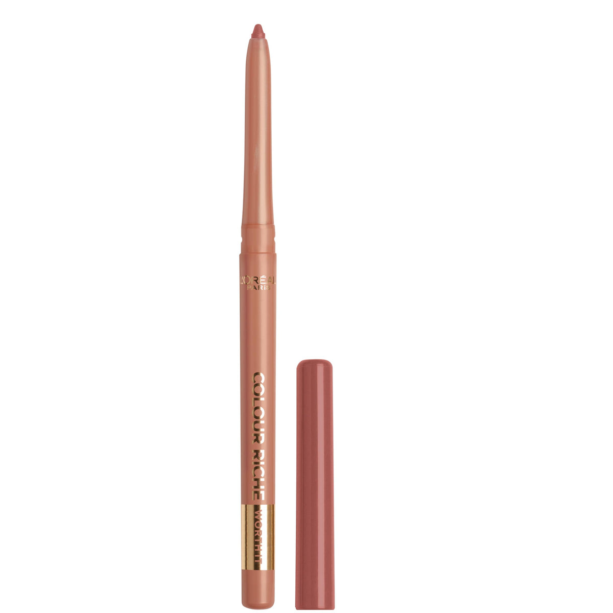 L'Oreal Paris Colour Riche Lip Liner Pencil, Creamy Lip Liner with Omega 3 and Vitamin E, 782 Toffee To Be (Warm Deep Brown)