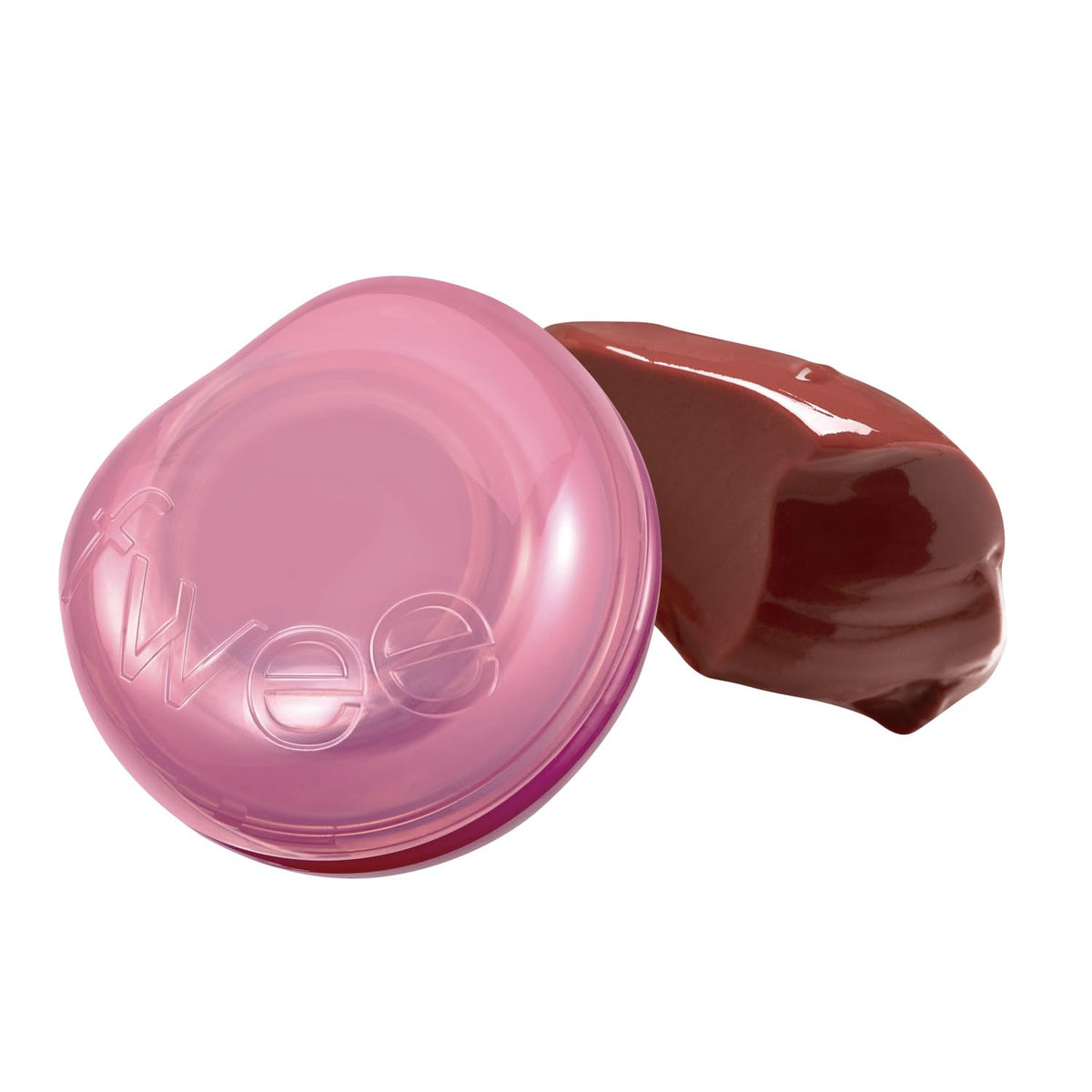 fwee Glowy Jelly Pot | Dewy Jelly Lip & Blush Color, Tinted Glow Balm, Dewy Buildable Finish – Rosy Glaze (Dusty Rose) | 0.14 oz