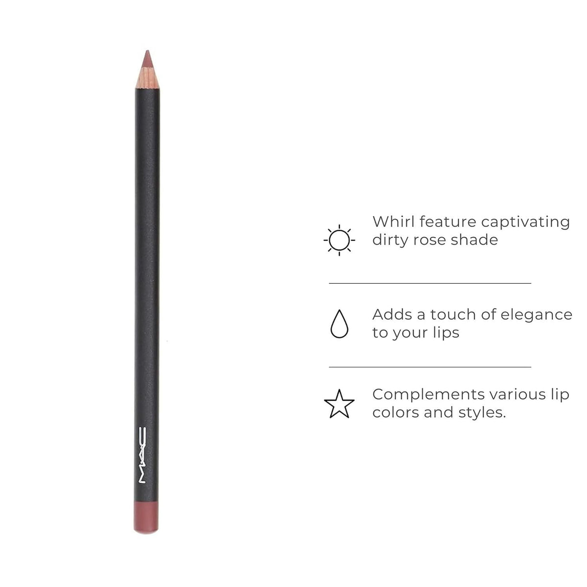 Mac Lip Pencil Whirl Dirty Rose 0.05 oz / 1.45 g