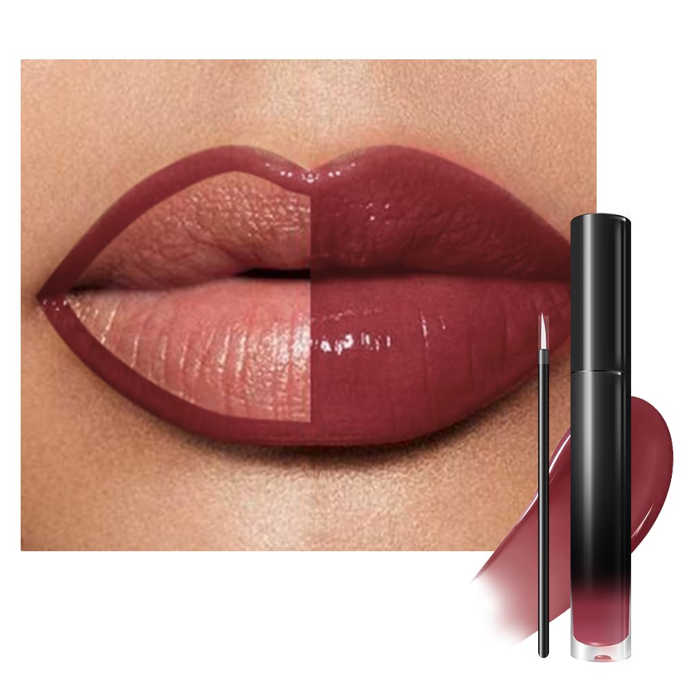 evpct 6Pcs Retractable Lip Liner Pencils Set Pack for Shaping & Sculpting Lips, Mauve Maroon Red Orange Nude Chocolate Dark Brown Plum Creamy Matte Gel Lip Liner Lipliners Pencil delineador de labios