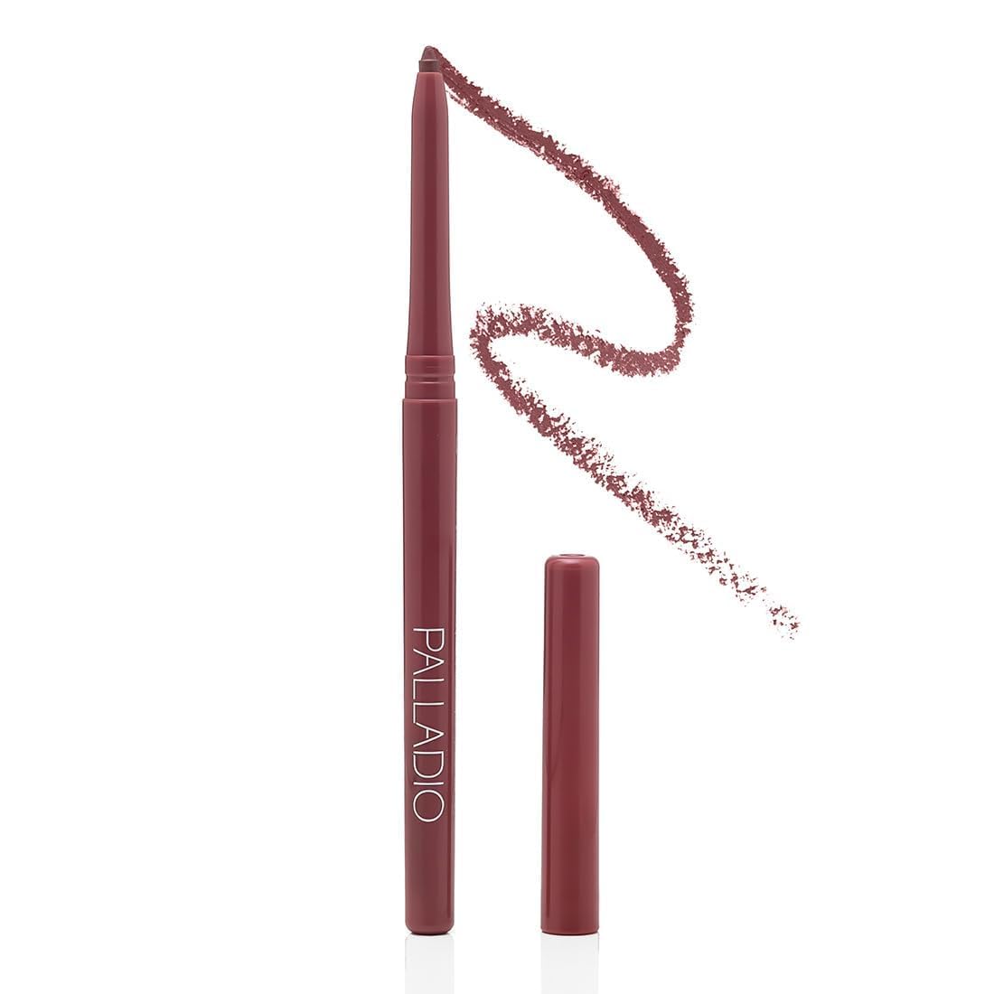 Palladio Retractable Waterproof Lip Liner High Pigmented and Creamy Color Slim Twist Up Smudge Proof Formula with Long Lasting All Day Wear No Sharpener Required, Naked