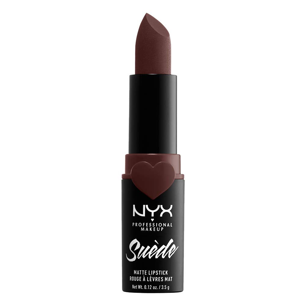 NYX PROFESSIONAL MAKEUP Suede Matte Lipstick, Vegan Formula - Free Spirit (Medium Nude with Pink)